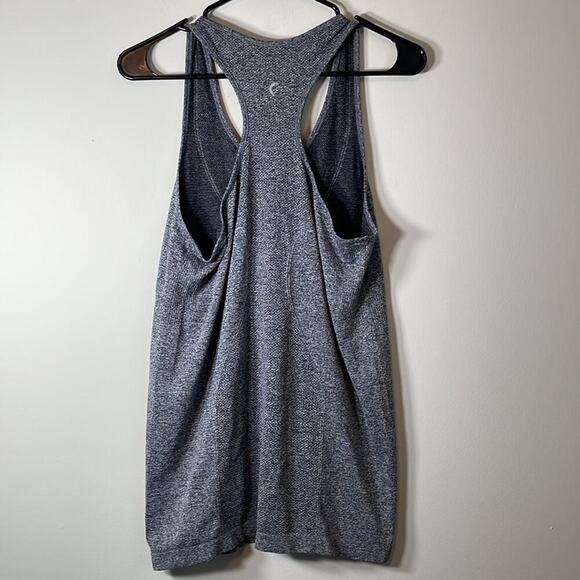 Zyia Active Heather Gray Sleeveless Scoop Neck Racerback Tank Top Size L - Picture 4 of 8